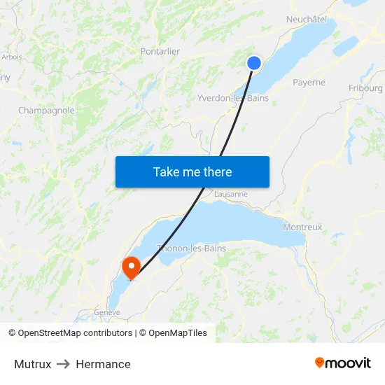 Mutrux to Hermance map