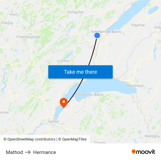 Mathod to Hermance map