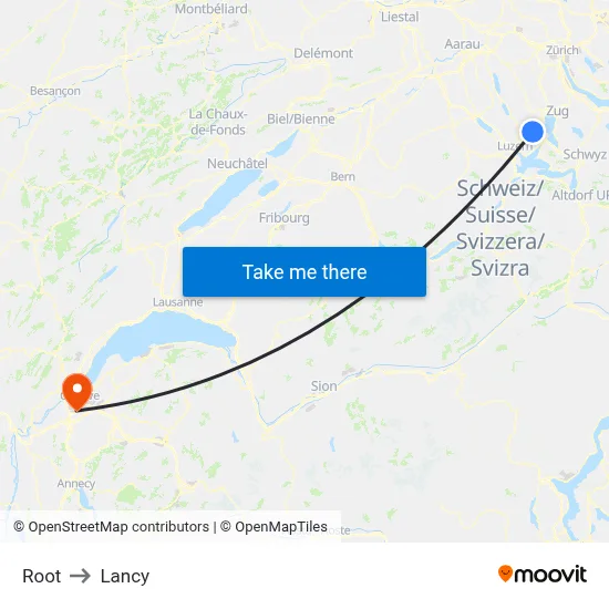 Root to Lancy map