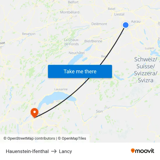 Hauenstein-Ifenthal to Lancy map
