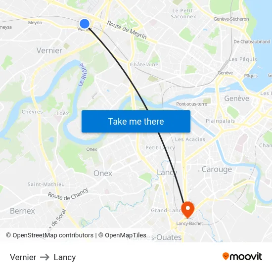 Vernier to Lancy map