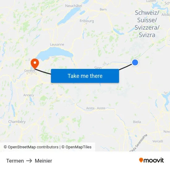 Termen to Meinier map