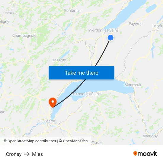 Cronay to Mies map