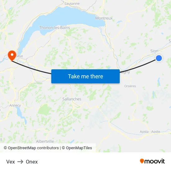 Vex to Onex map