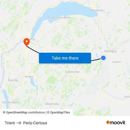 Trient to Perly-Certoux map