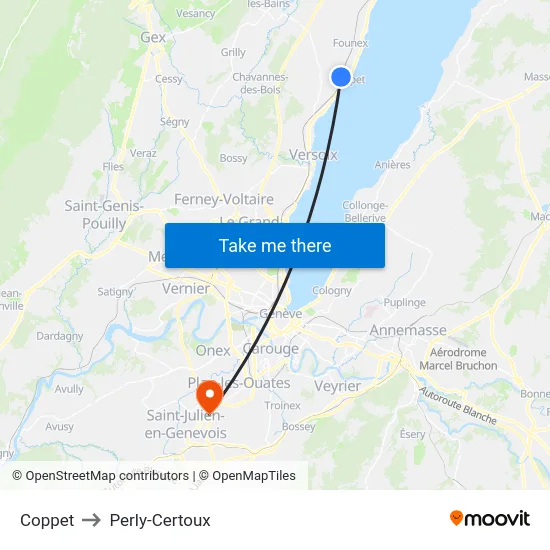 Coppet to Perly-Certoux map