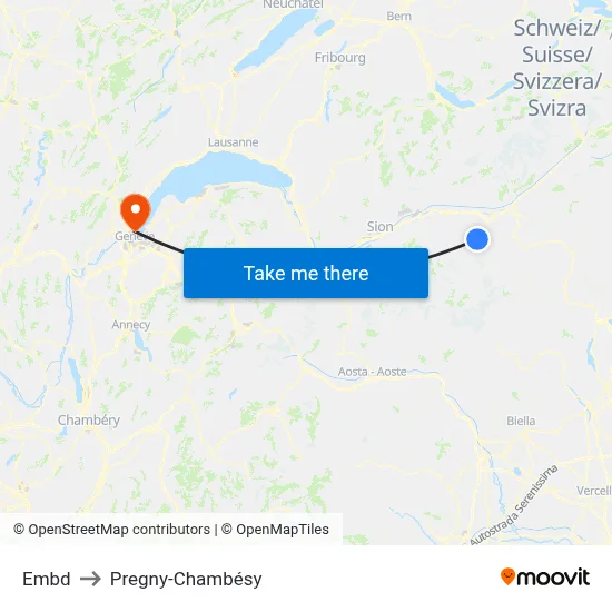 Embd to Pregny-Chambésy map