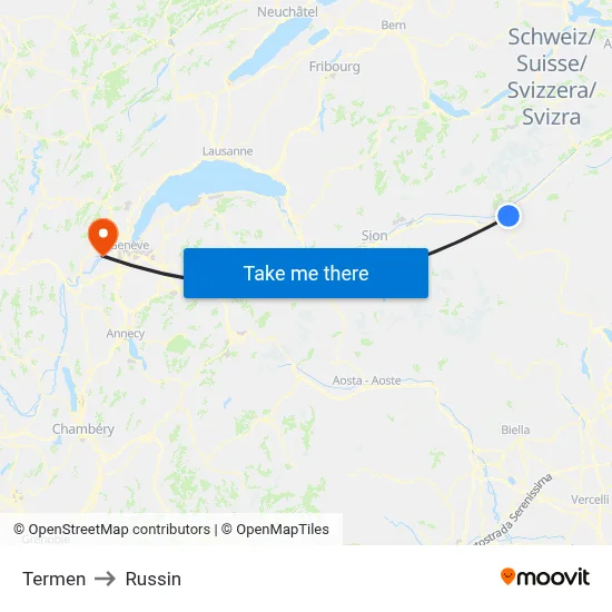 Termen to Russin map