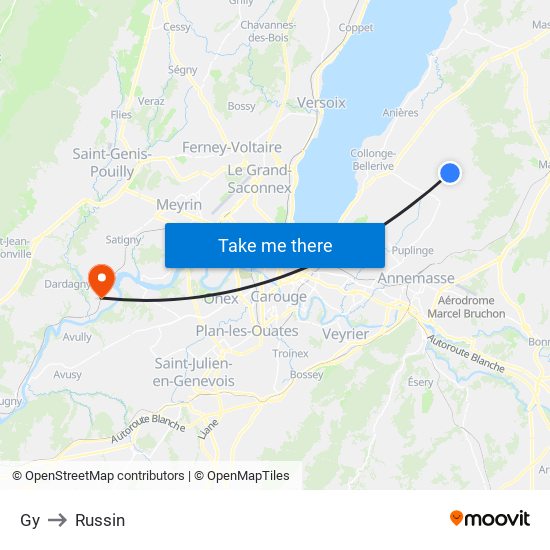 Gy to Russin map