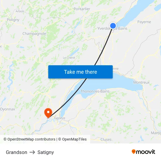 Grandson to Satigny map