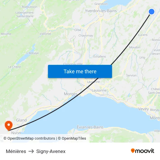 Ménières to Signy-Avenex map
