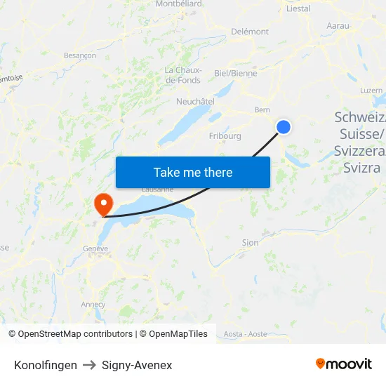 Konolfingen to Signy-Avenex map