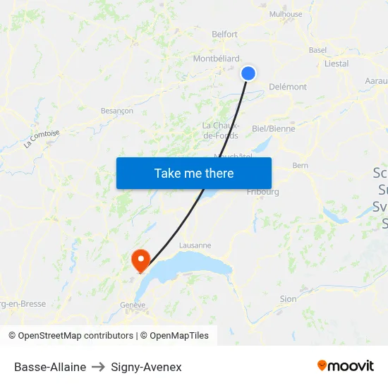 Basse-Allaine to Signy-Avenex map
