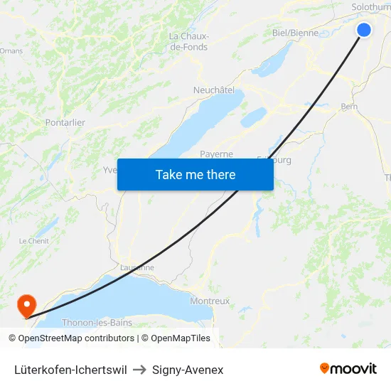 Lüterkofen-Ichertswil to Signy-Avenex map