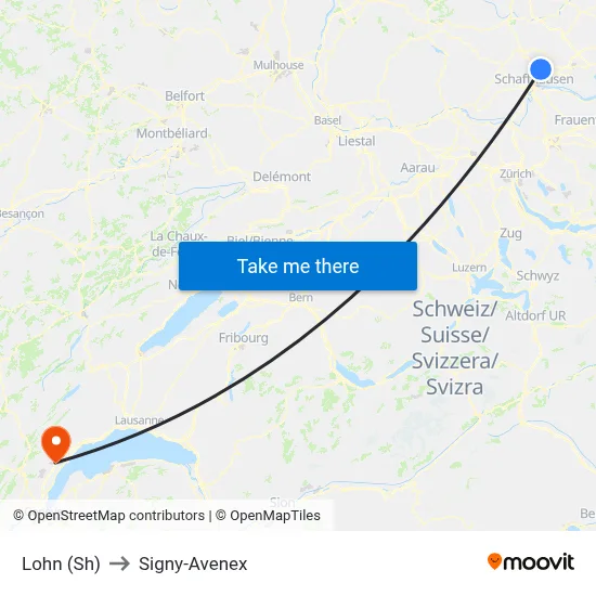 Lohn (Sh) to Signy-Avenex map