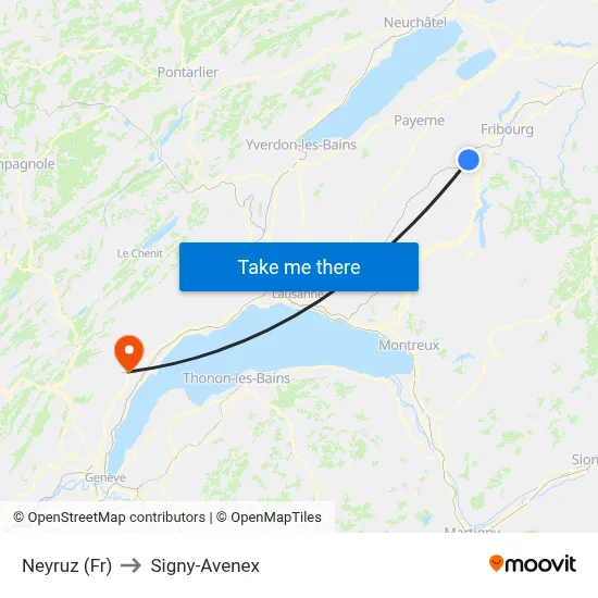 Neyruz (Fr) to Signy-Avenex map