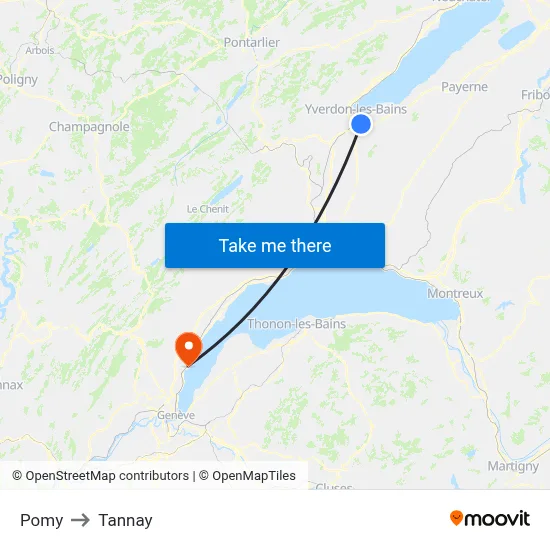 Pomy to Tannay map