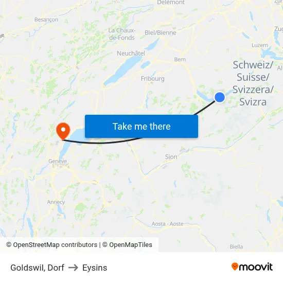 Goldswil, Dorf to Eysins map