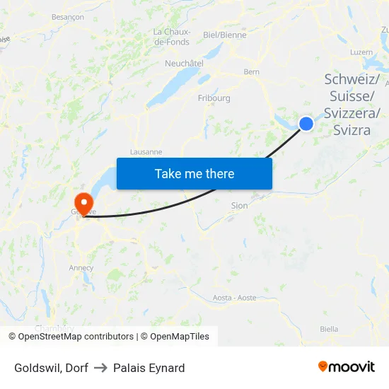 Goldswil, Dorf to Palais Eynard map