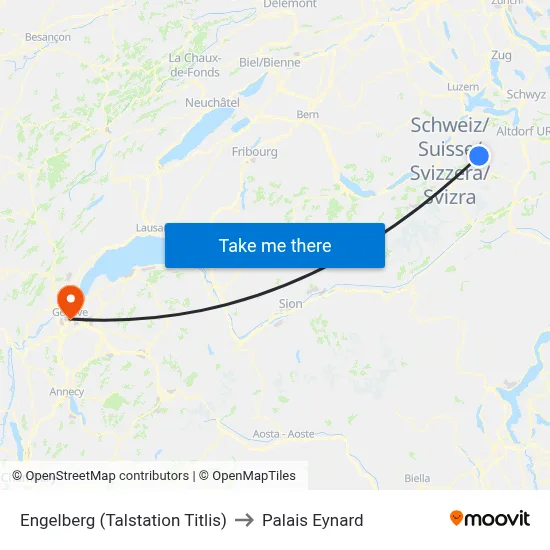 Engelberg (Talstation Titlis) to Palais Eynard map
