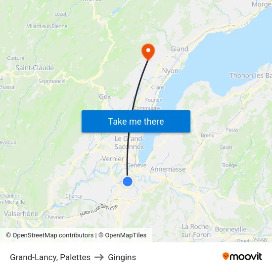 Grand-Lancy, Palettes to Gingins map
