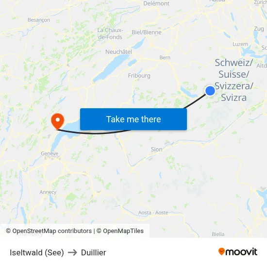Iseltwald (See) to Duillier map
