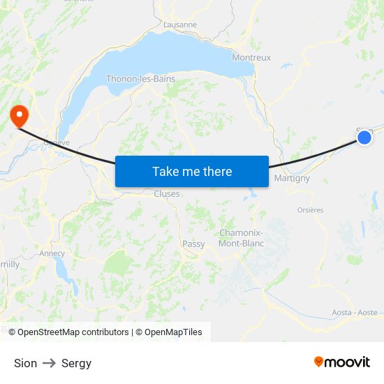 Sion to Sergy map