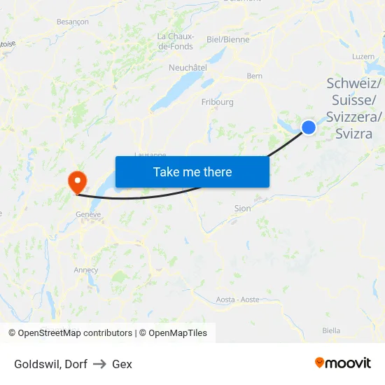 Goldswil, Dorf to Gex map