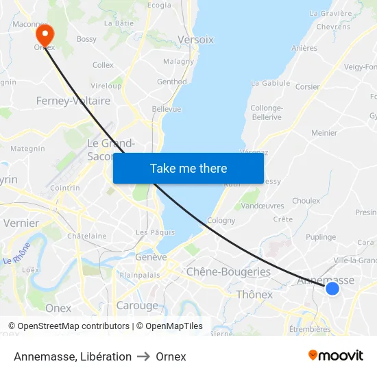 Annemasse, Annexion to Ornex map