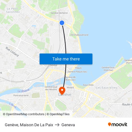 Genève, Maison De La Paix to Geneva map