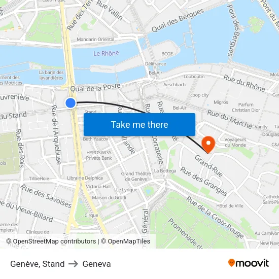 Genève, Stand to Geneva map