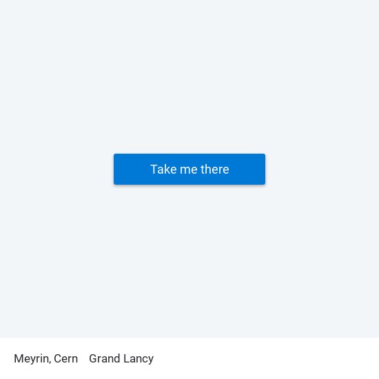 Meyrin, Cern to Grand Lancy map