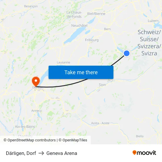 Därligen, Dorf to Geneva Arena map