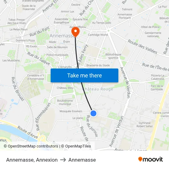 Annemasse, Annexion to Annemasse map