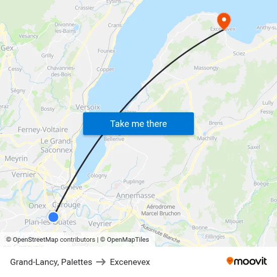 Grand-Lancy, Palettes to Excenevex map