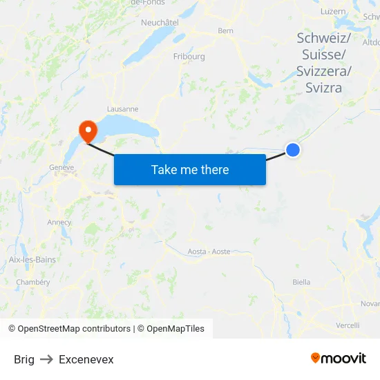 Brig to Excenevex map
