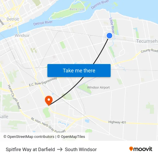 Spitfire Way at Darfield to South Windsor map