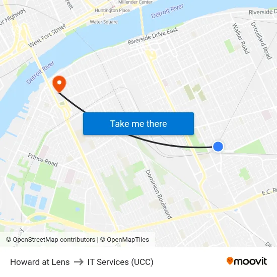 Howard at Lens to IT Services (UCC) map