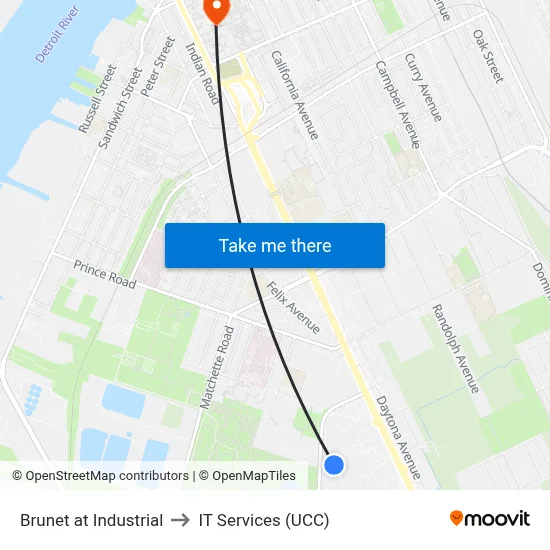 Brunet at Industrial to IT Services (UCC) map