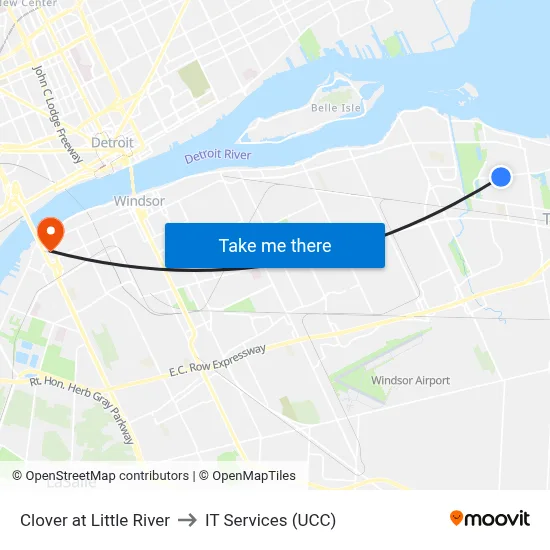 Clover at Little River to IT Services (UCC) map
