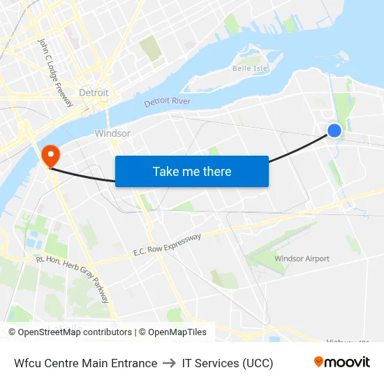 Wfcu Centre Main Entrance to IT Services (UCC) map