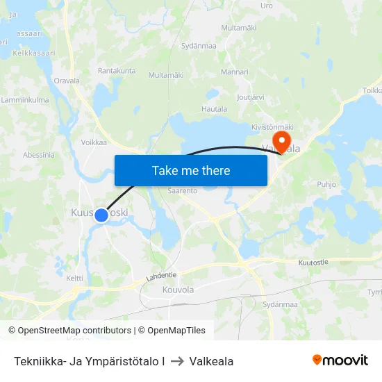 Tekniikka- Ja Ympäristötalo I to Valkeala map