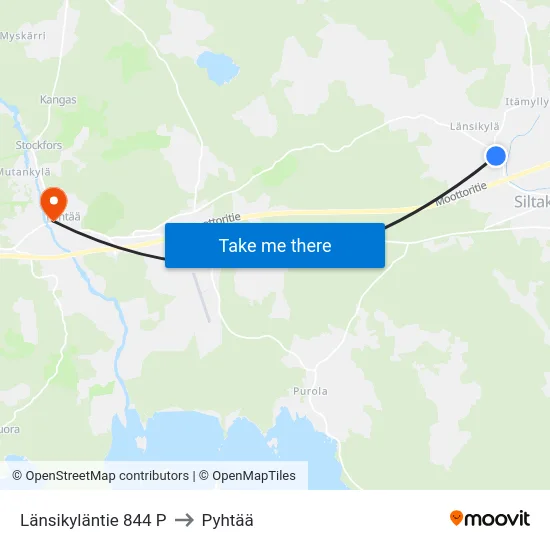 Länsikyläntie 844  P to Pyhtää map