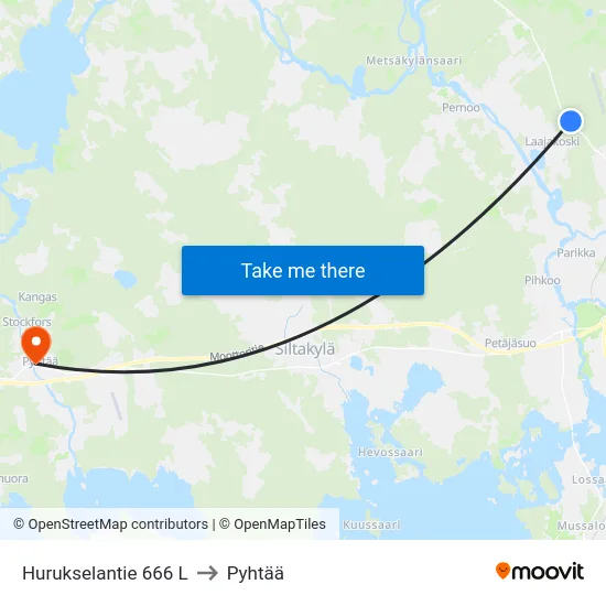 Hurukselantie 666 L to Pyhtää map