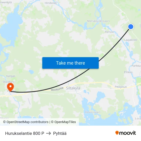 Hurukselantie 800 P to Pyhtää map