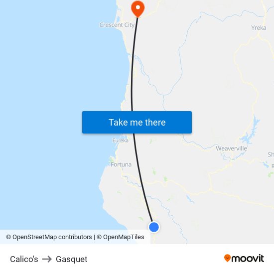 Redwood Dr & Maple Ln (Garberville) to Gasquet map