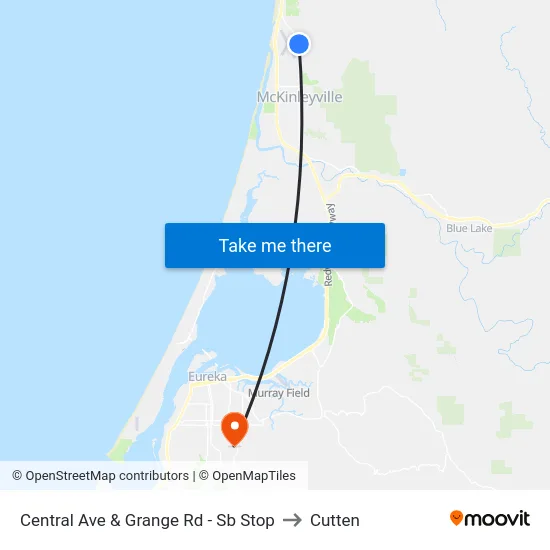 Central Ave & Grange Rd - Sb Stop to Cutten map