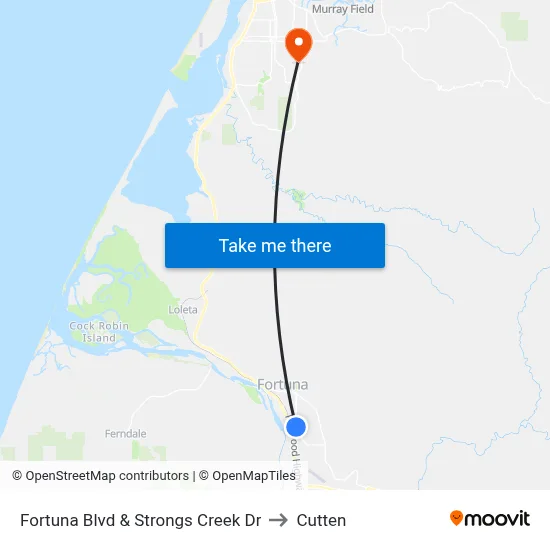 Fortuna Blvd & Strongs Creek Dr to Cutten map