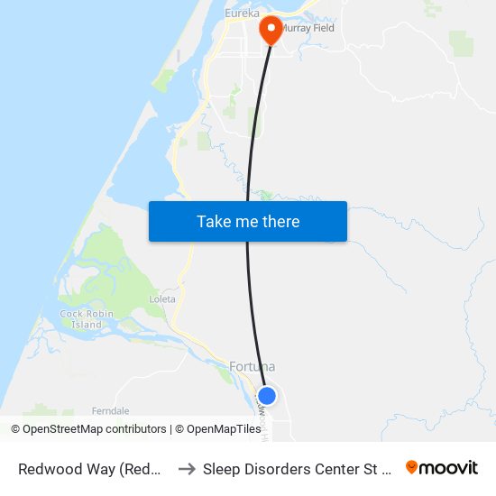 Redwood Way (Redwood Village) to Sleep Disorders Center St Joseph Hospital map