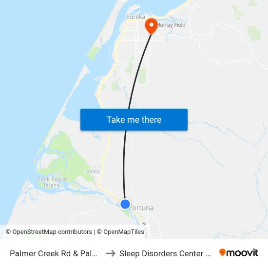 Palmer Creek Rd & Palmer Blvd - Nb Stop to Sleep Disorders Center St Joseph Hospital map